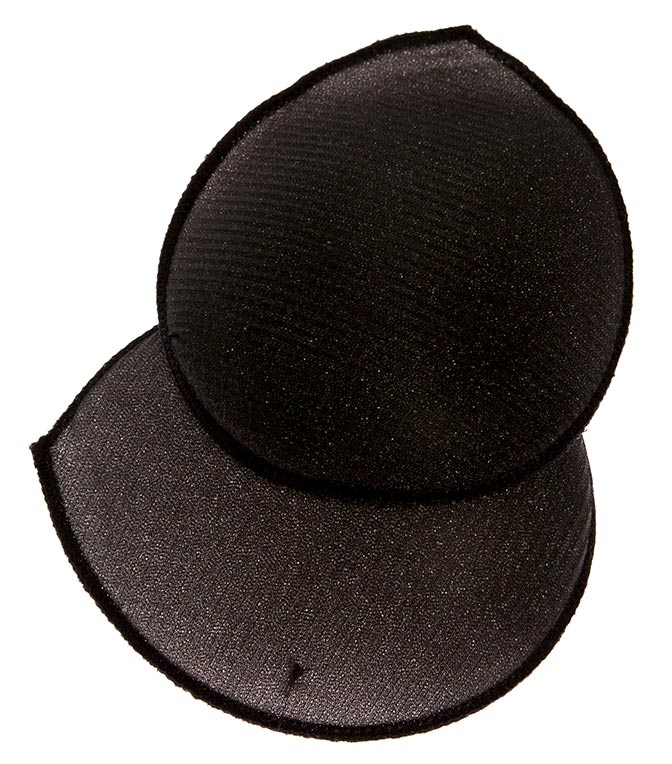 Schulterpolster 6R schwarz von VENO – Ansicht eines Paars Schulterpolster auf weißem Hintergrund